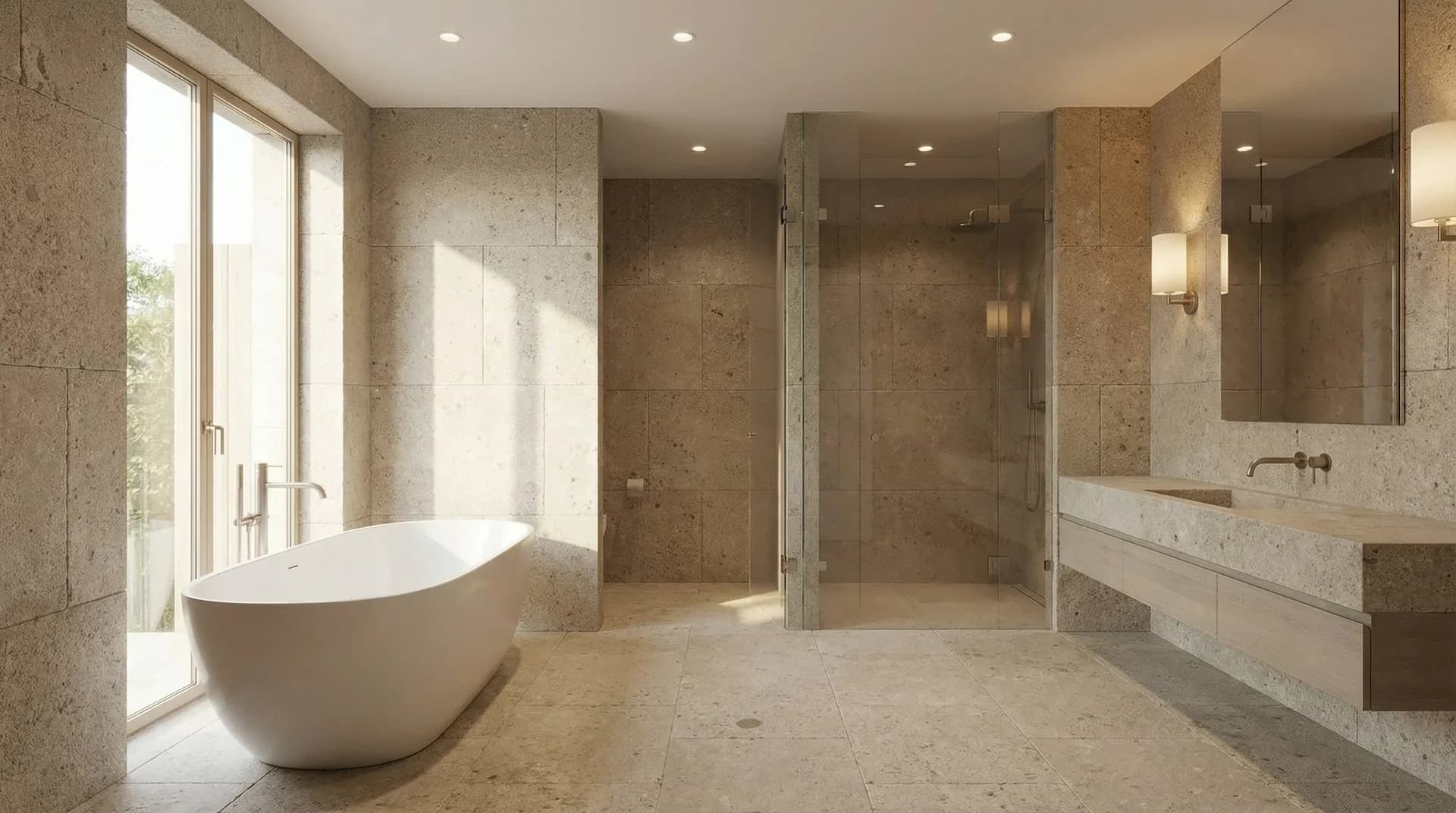 Atlas Beige Mirror Aged — in context