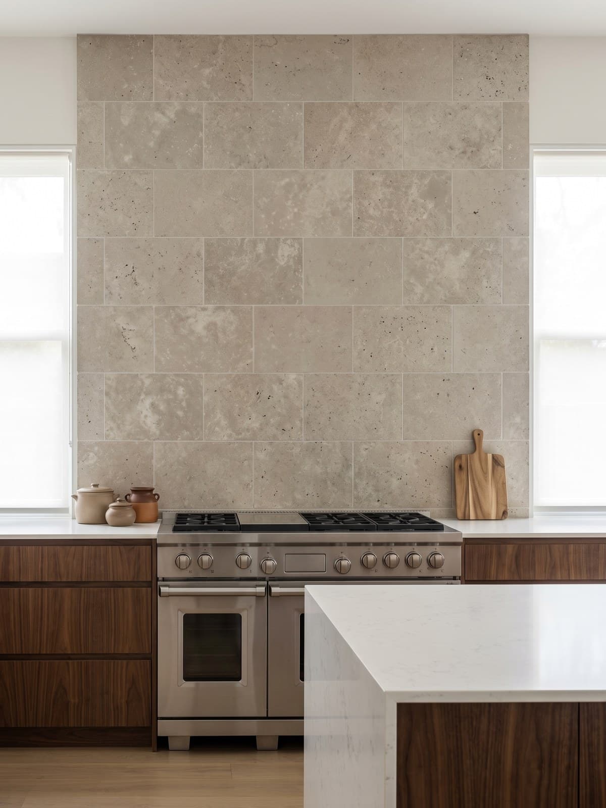 Pebble Beige Honed Aged — application 3