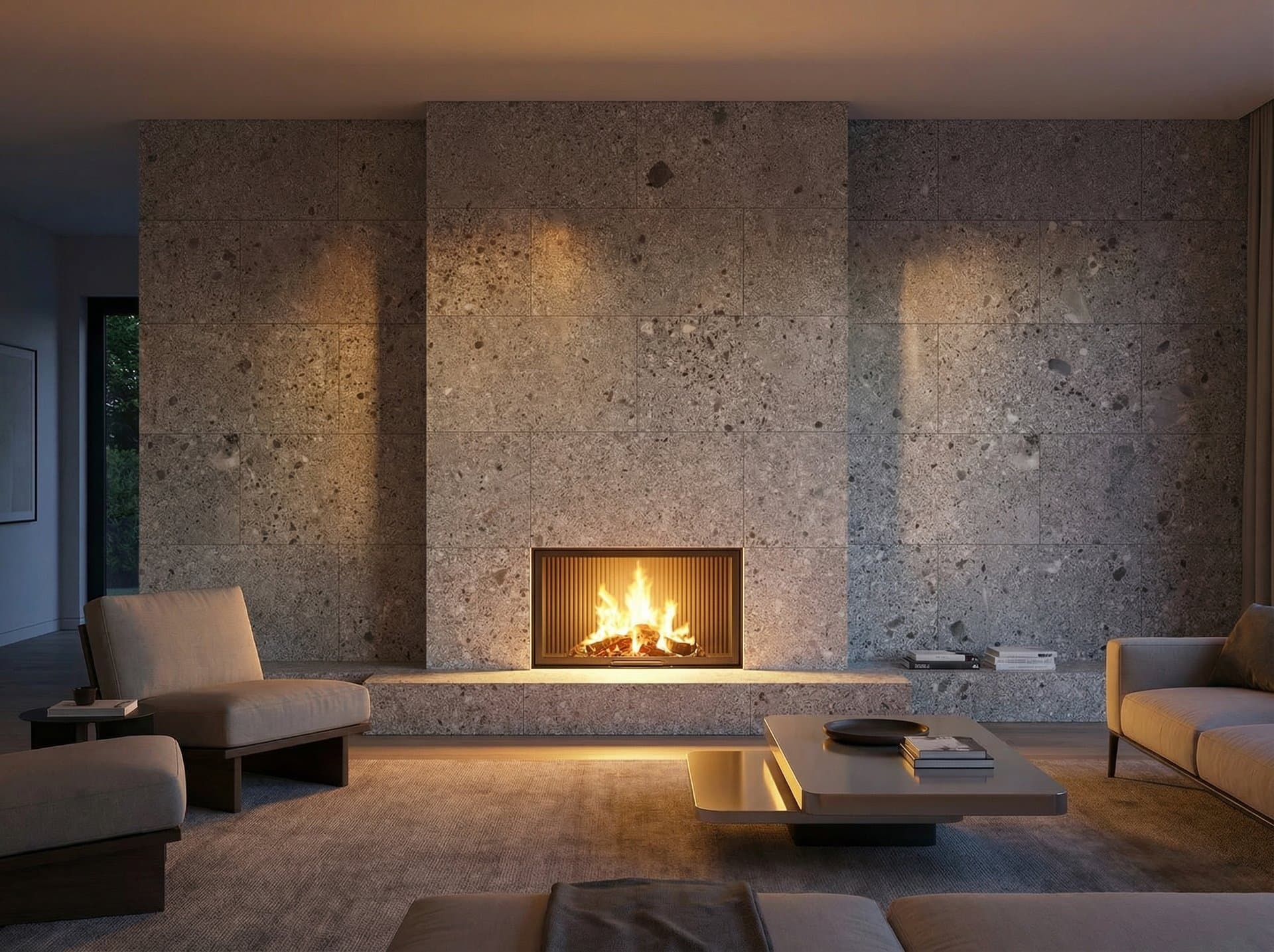 Riviera Grey Honed Aged — application 2