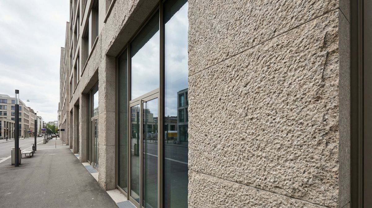 Atlas Greige Honed Aged — in context