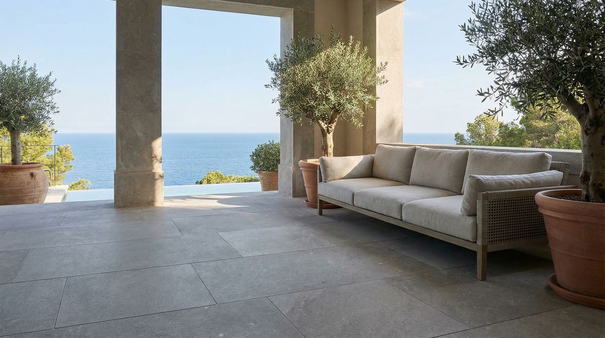 Atlas Greige Honed Aged — view 4