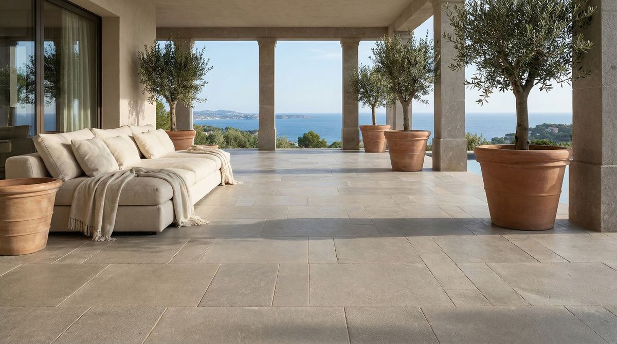 Atlas Grey Honed — in context